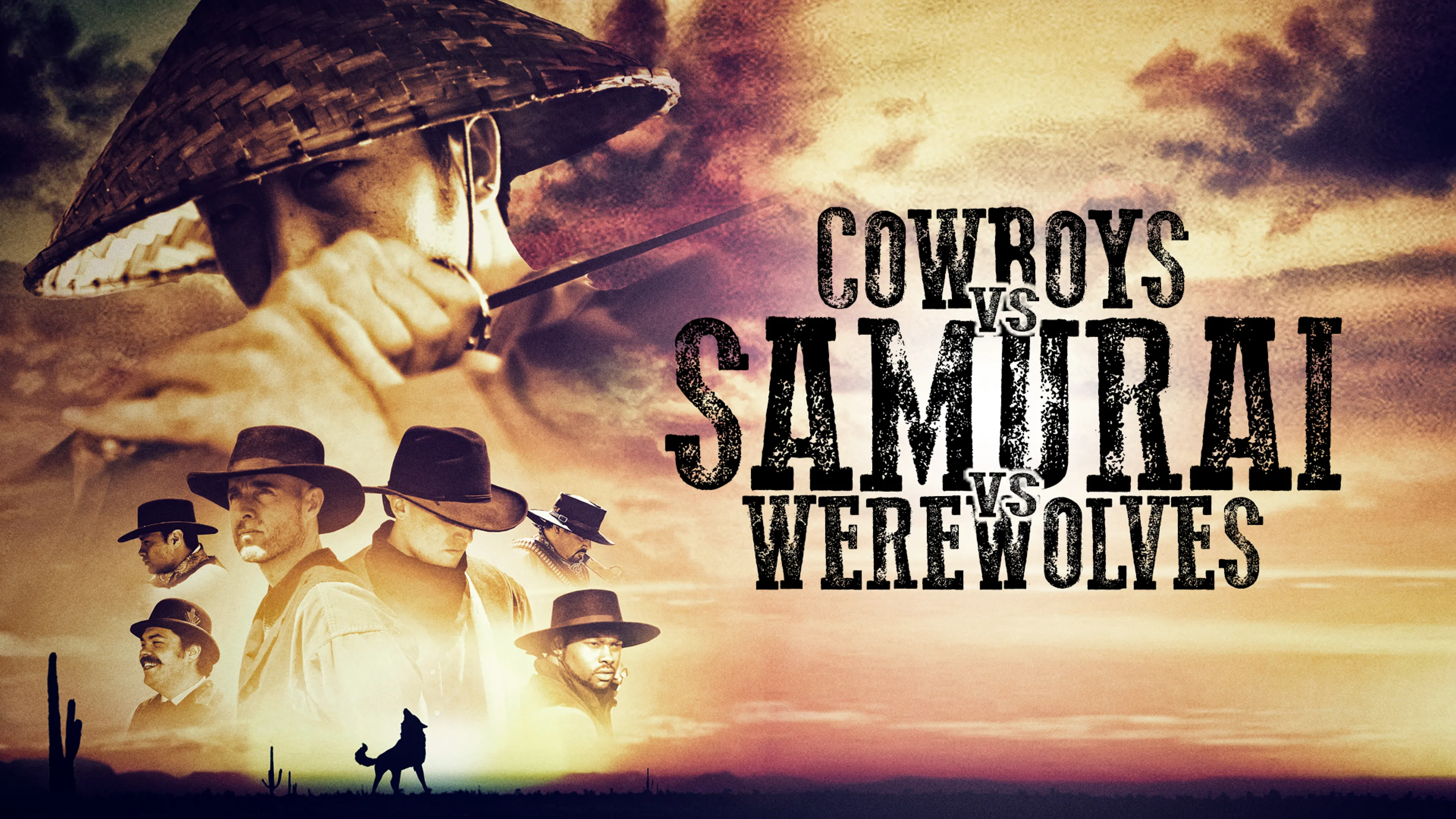 Cowboys vs Samurai vs Werewolves poster